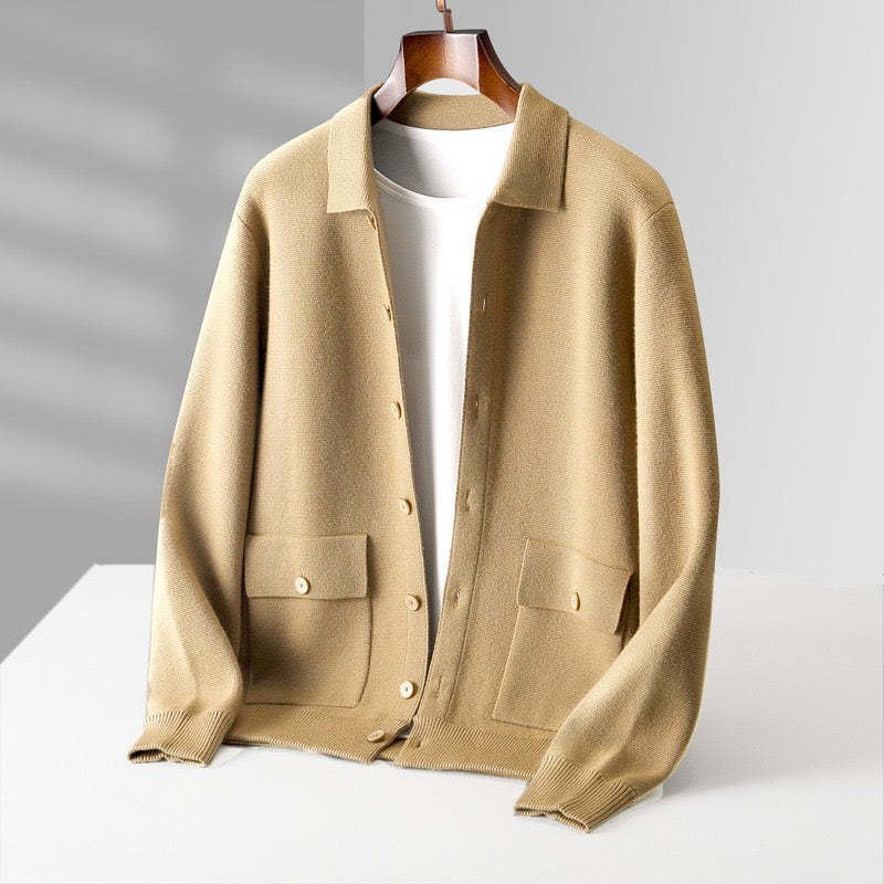 Soft Cashmere Button Jacket