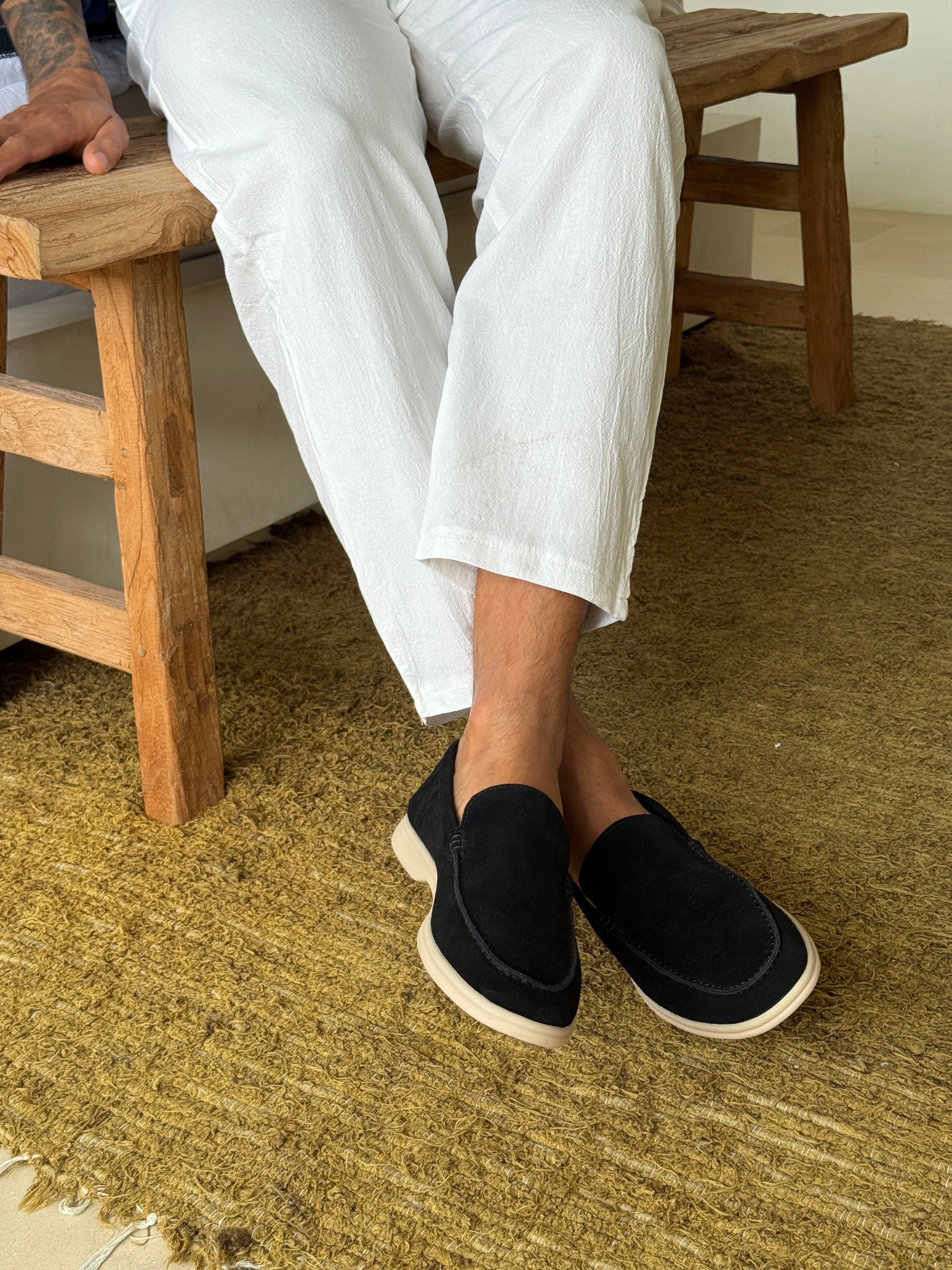 MONACO Old Money Suede Loafers