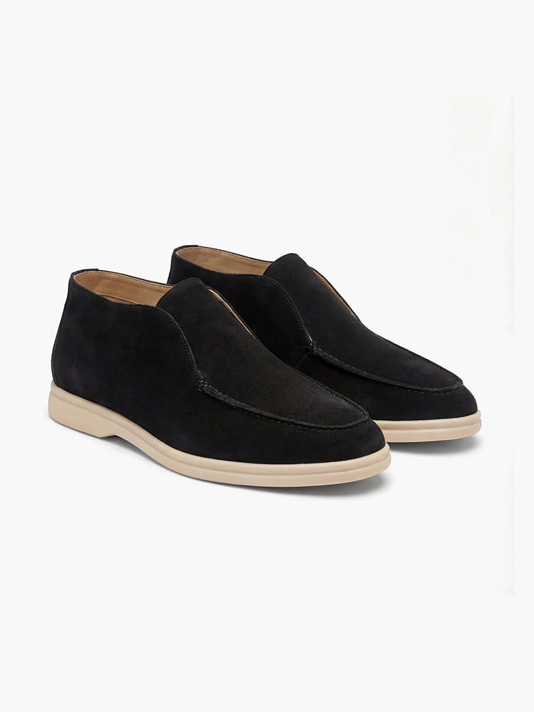 Old Money High Suede Loafers