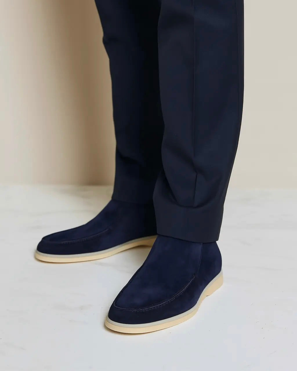 Old Money High Suede Loafers