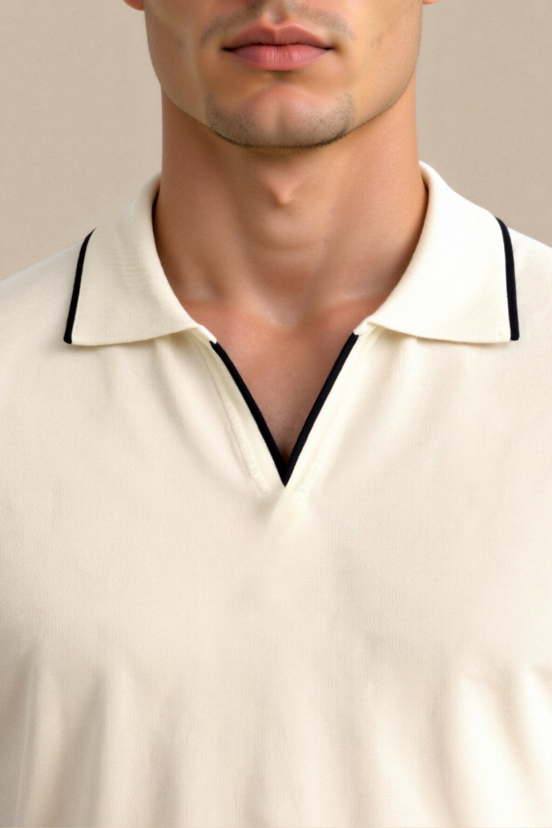 BRESCIA Contrast Slim Fitted Polo