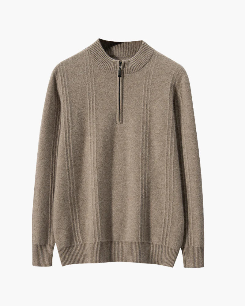 Cashmere Half Zip Sweater