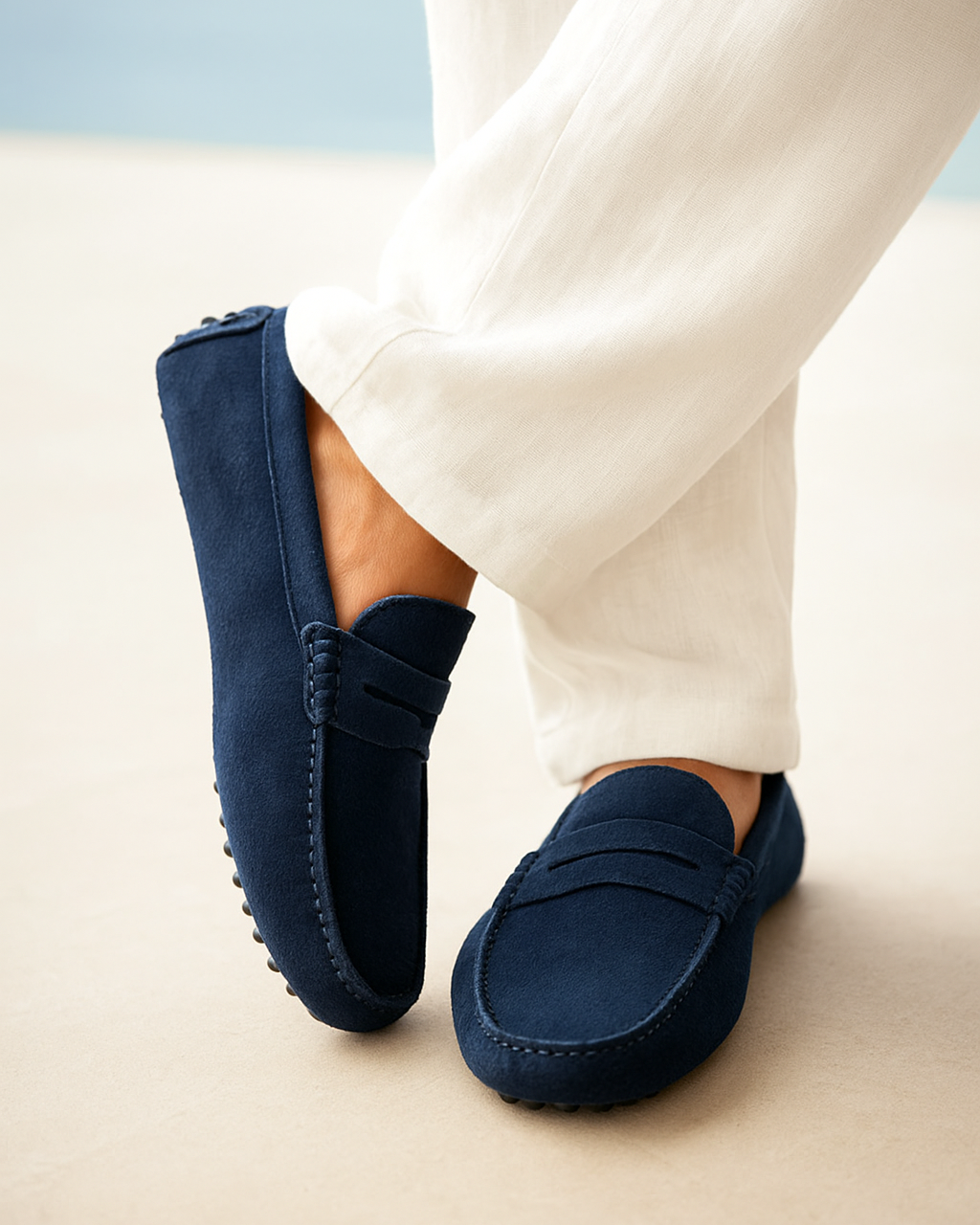 Suede Boat Loafers