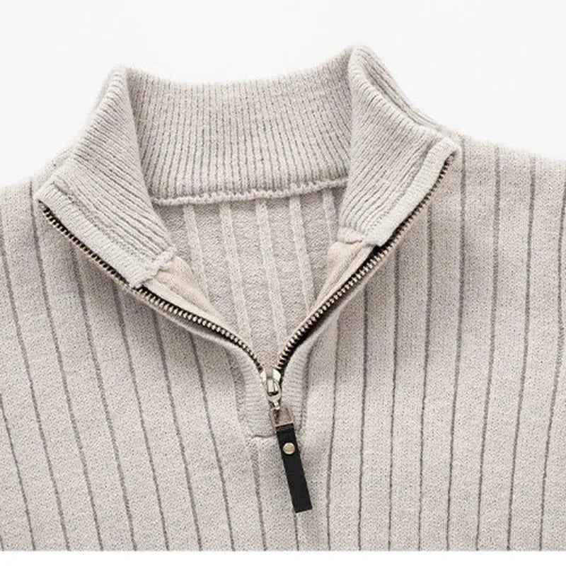 ZERMATT High Collar Half Zip Sweater