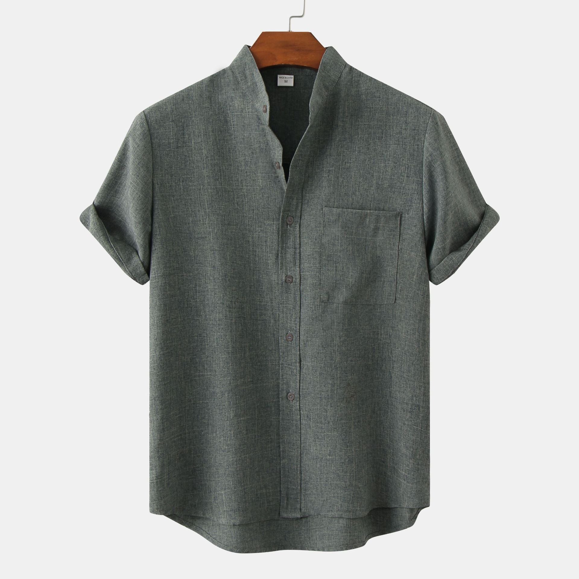 ÈZE Mandarin Linen Shirt