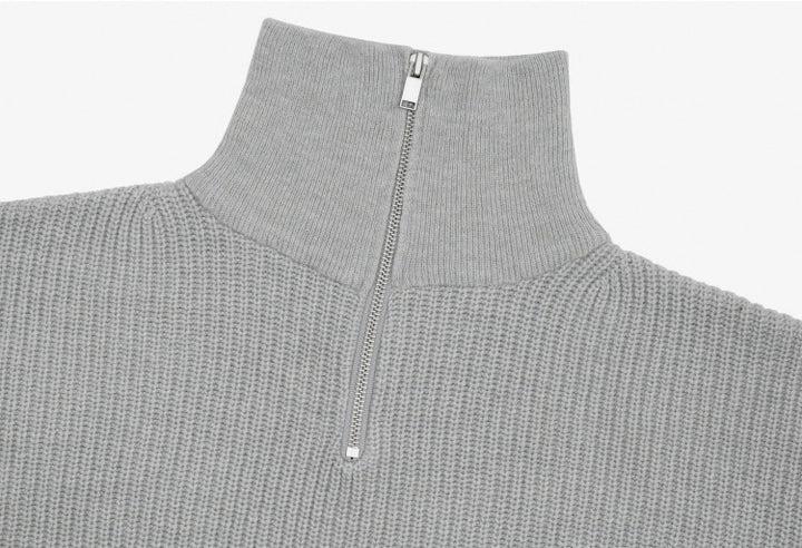 SEJONG Quarter Zip Sweater