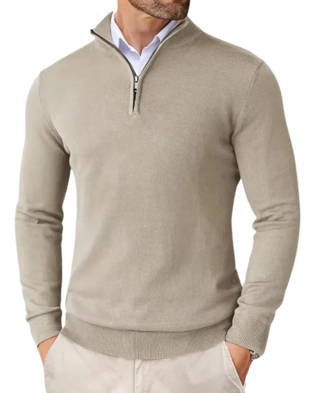 GSTAAD Quarter Zip Sweater