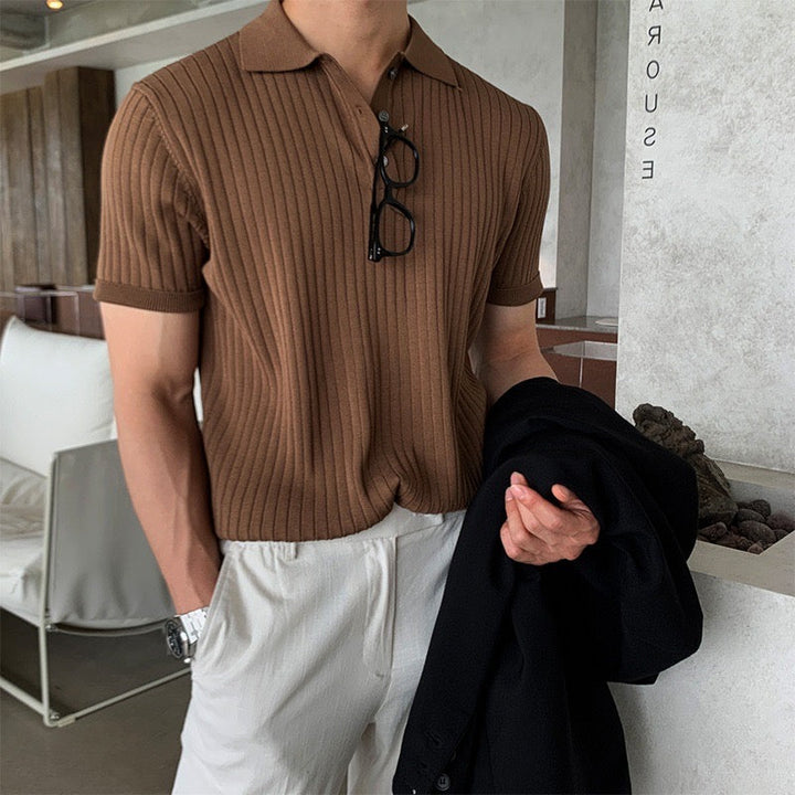 GIMCHEON Knitted Polo Shirt