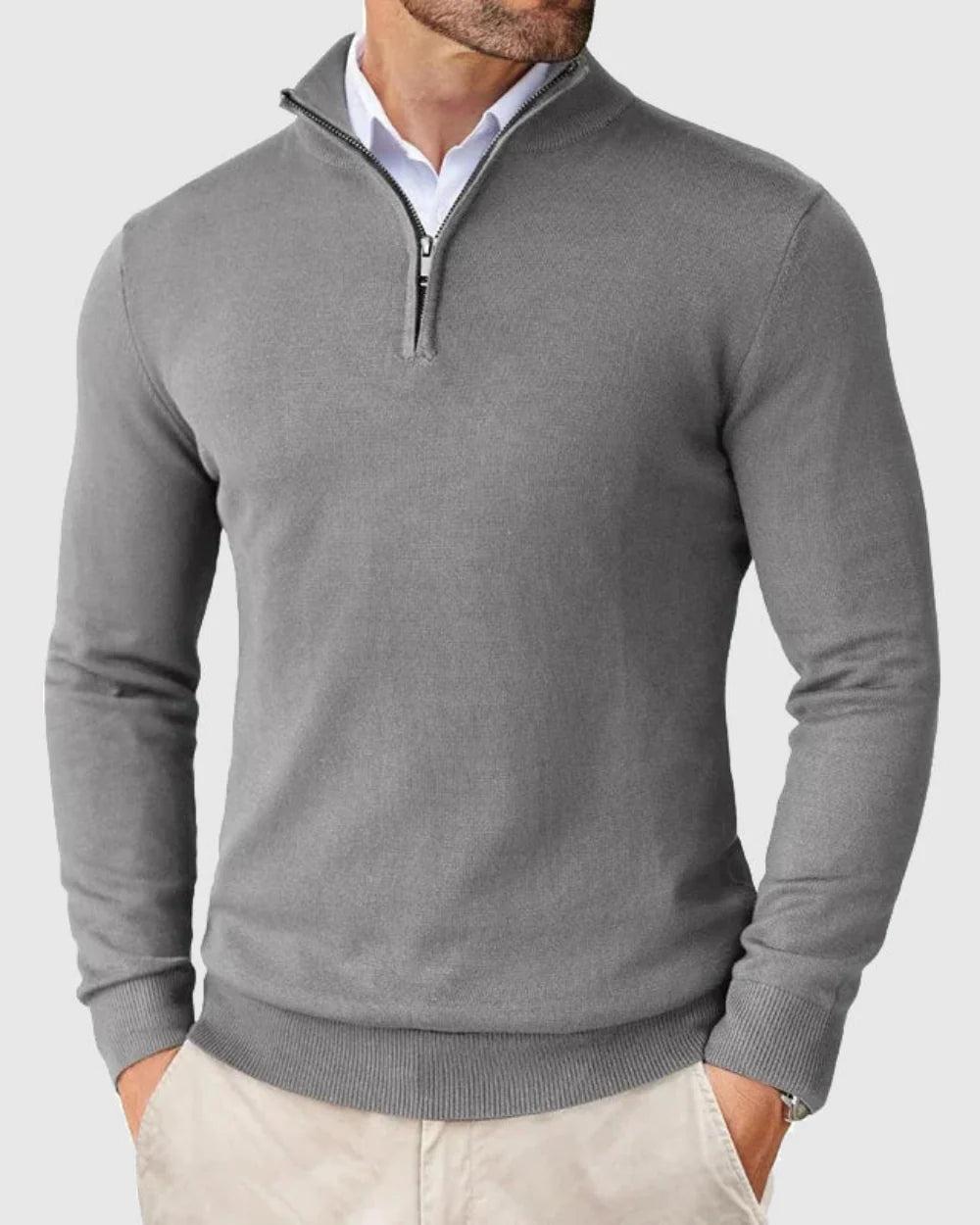 GSTAAD Quarter Zip Sweater