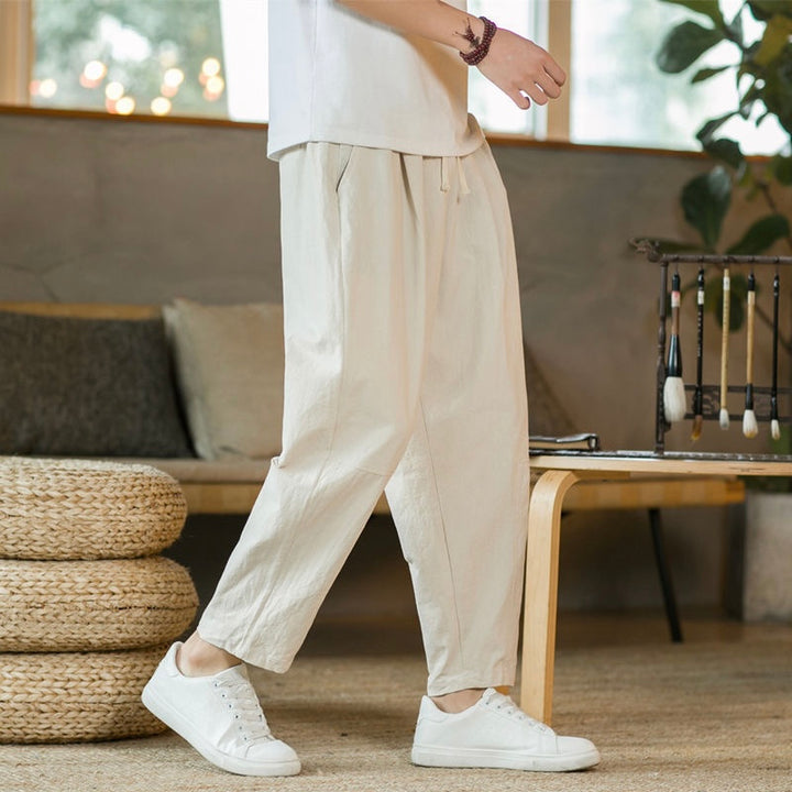 JEJU Wide Linen Pants