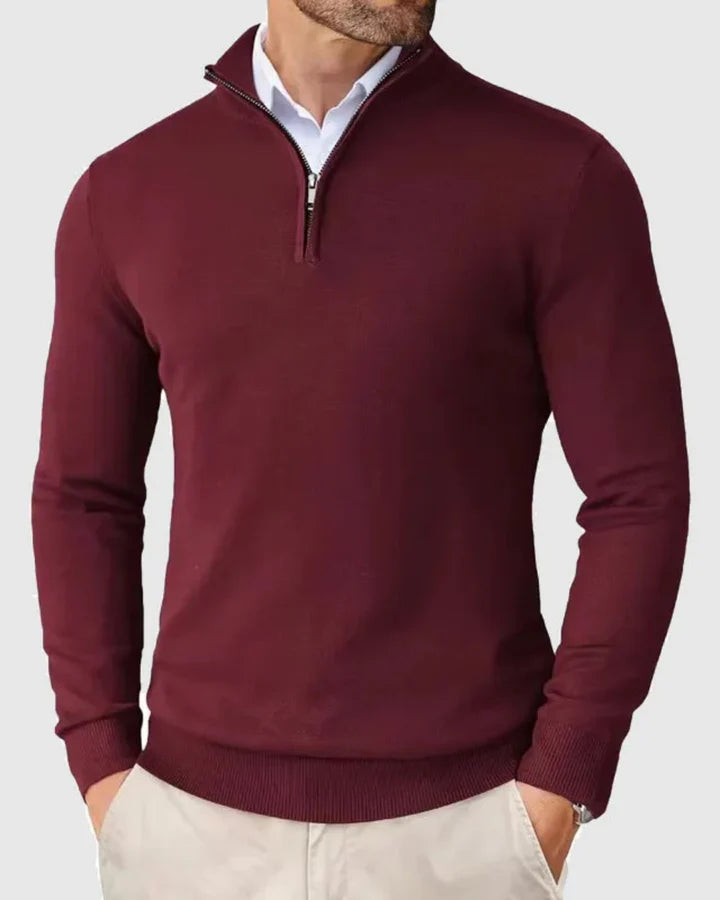 GSTAAD Quarter Zip Sweater