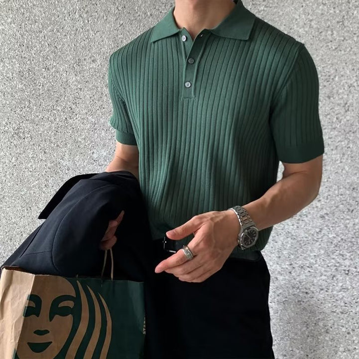 GIMCHEON Knitted Polo Shirt