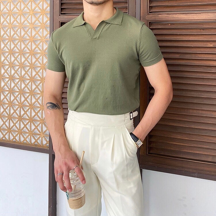 OSAN Slim V-Neck Polo