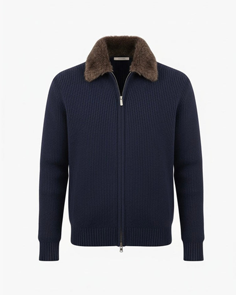 COURCHEVEL Fur Collar Wool Blouson