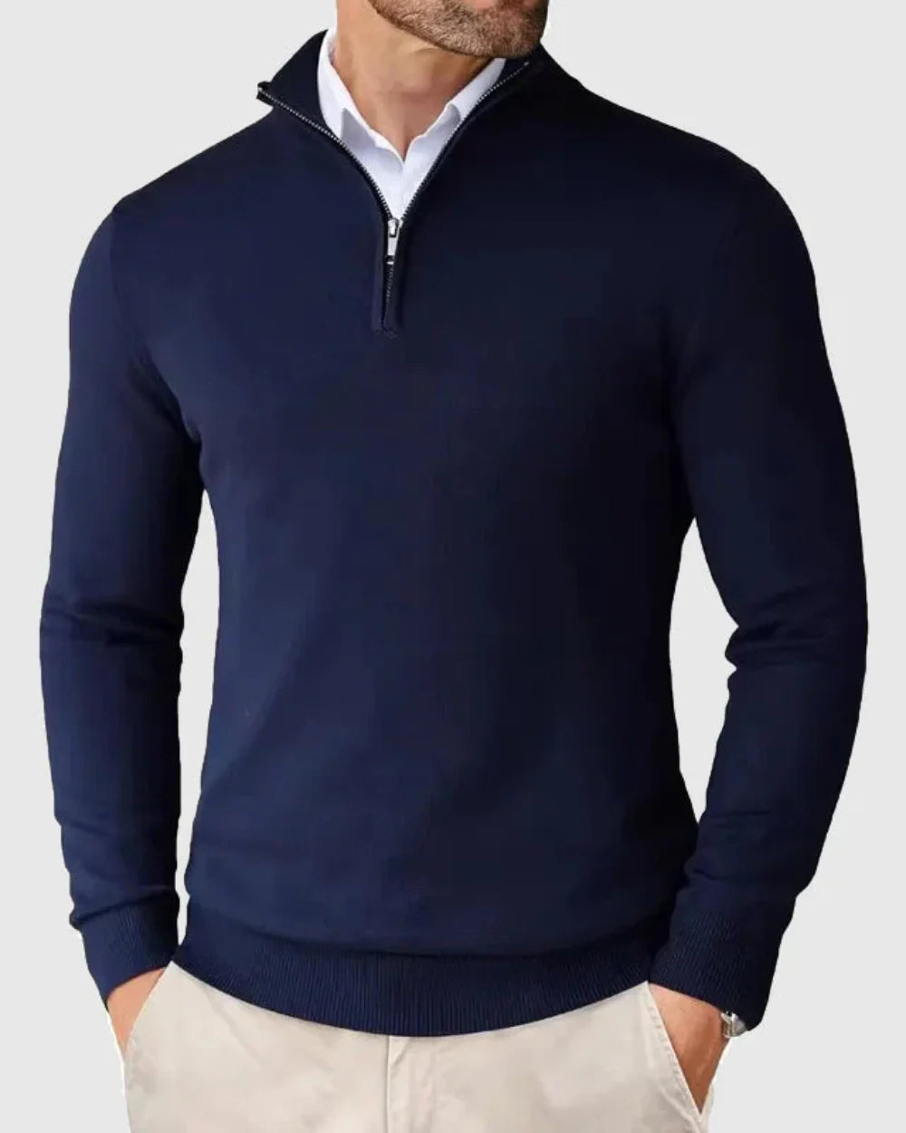 GSTAAD Quarter Zip Sweater