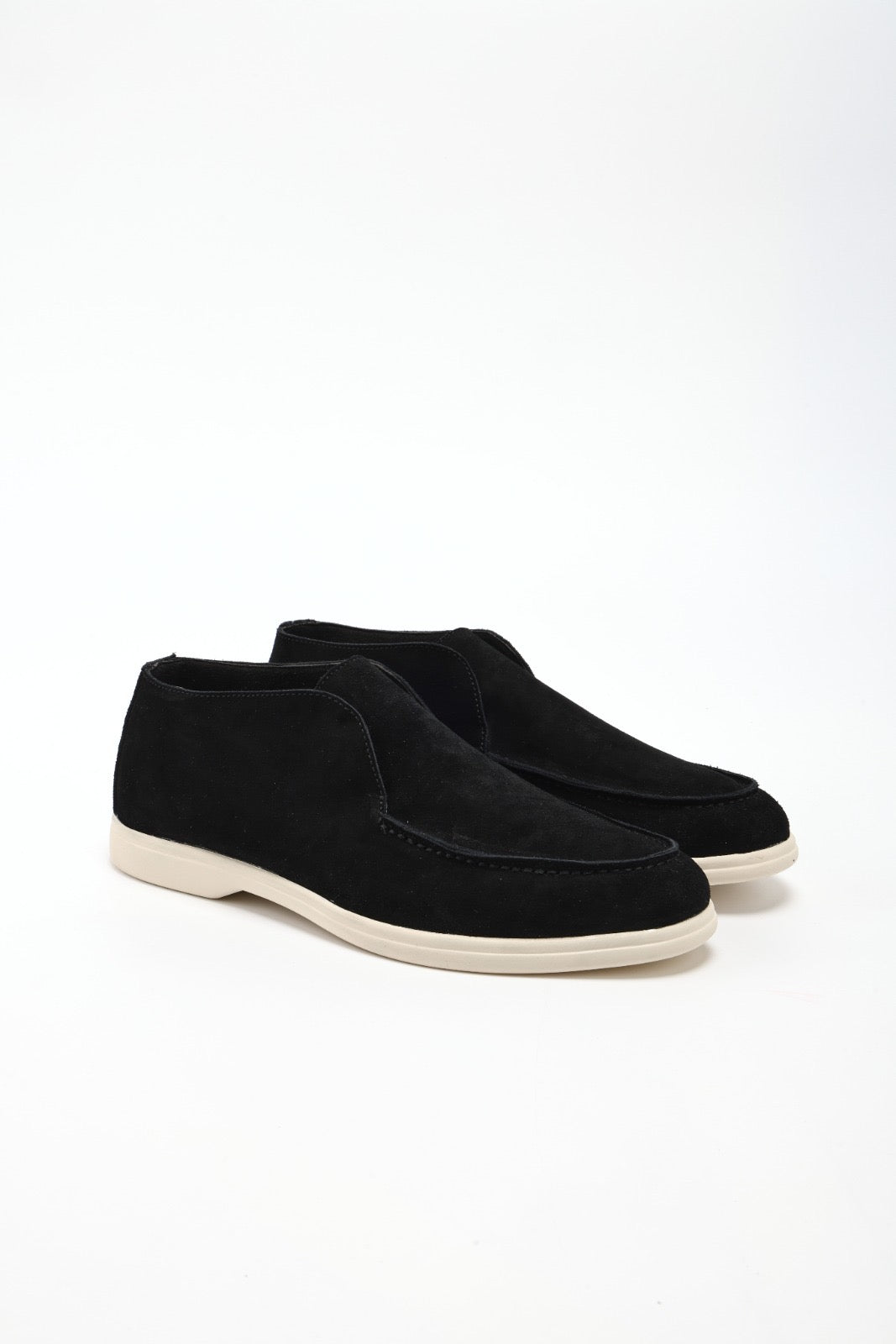 High Suede Loafers