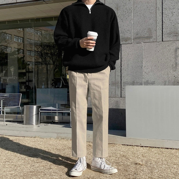 SEJONG Quarter Zip Sweater