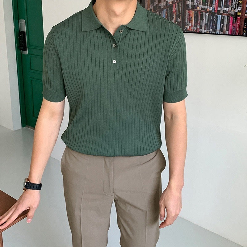 Green polo dress outlet shirt