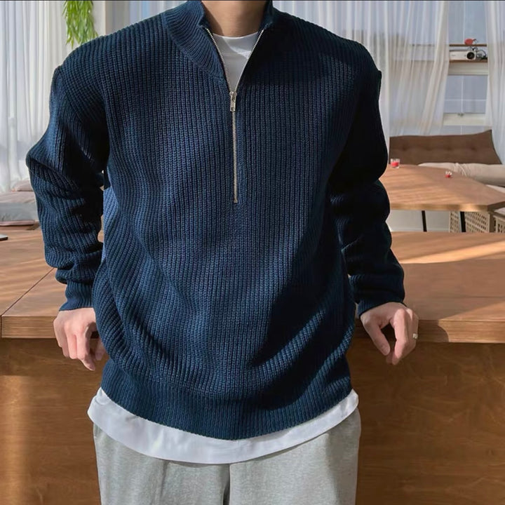 JEONJU Half Zip Sweater