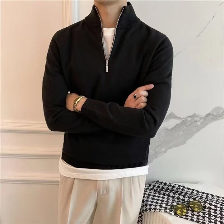 ANSEONG Fine Quarter Zip Sweater