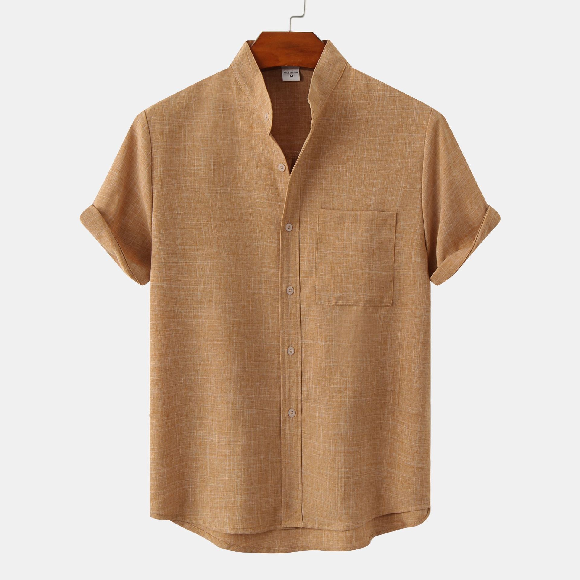 ÈZE Mandarin Linen Shirt