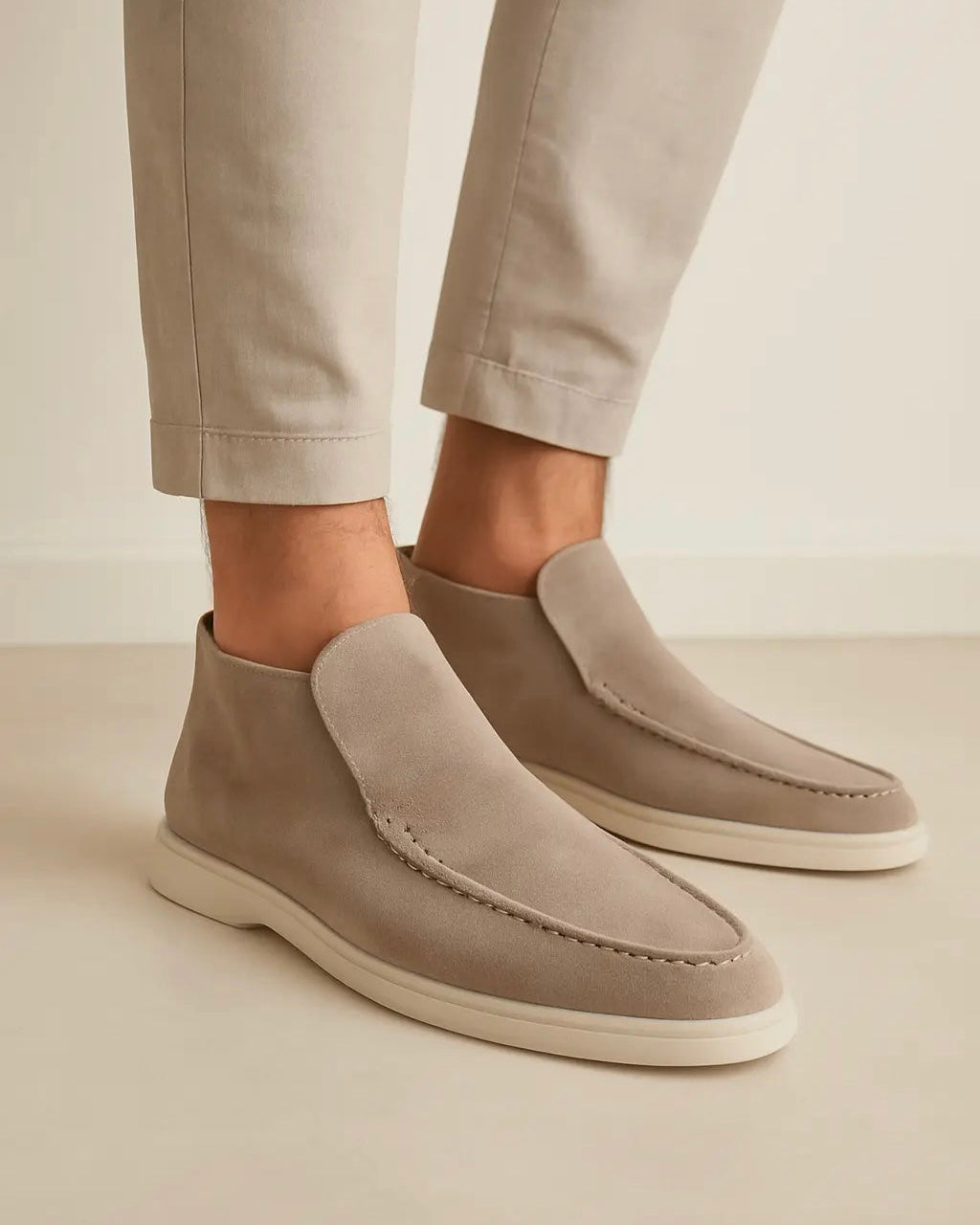 Old Money High Suede Loafers