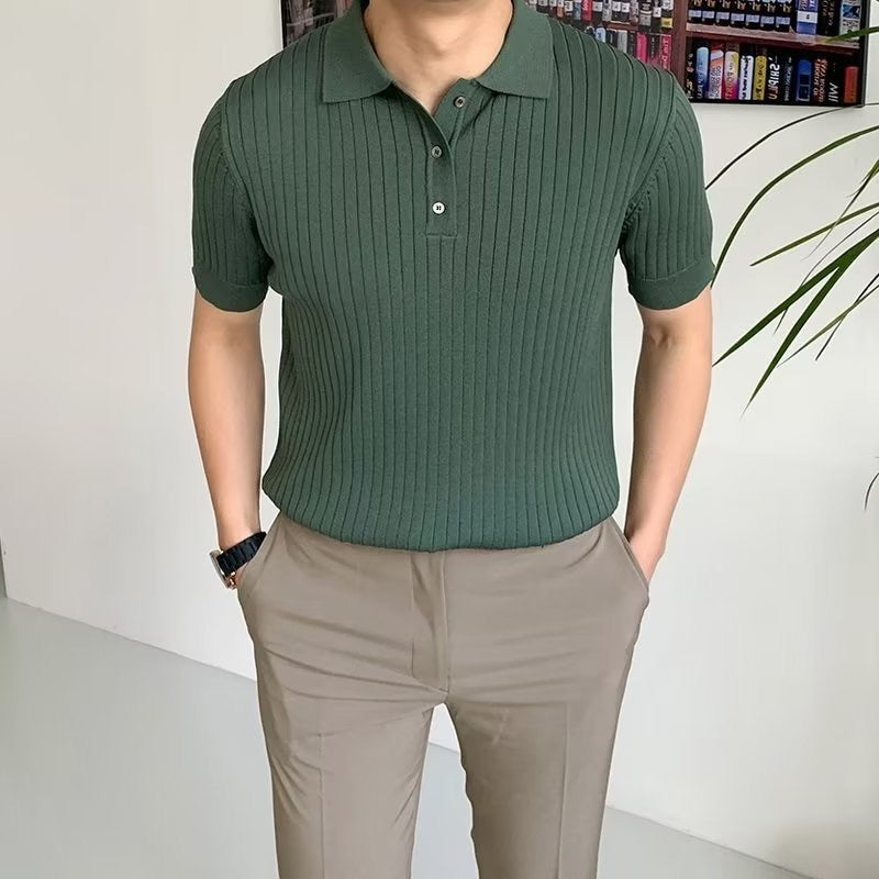 GIMCHEON Knitted Polo Shirt