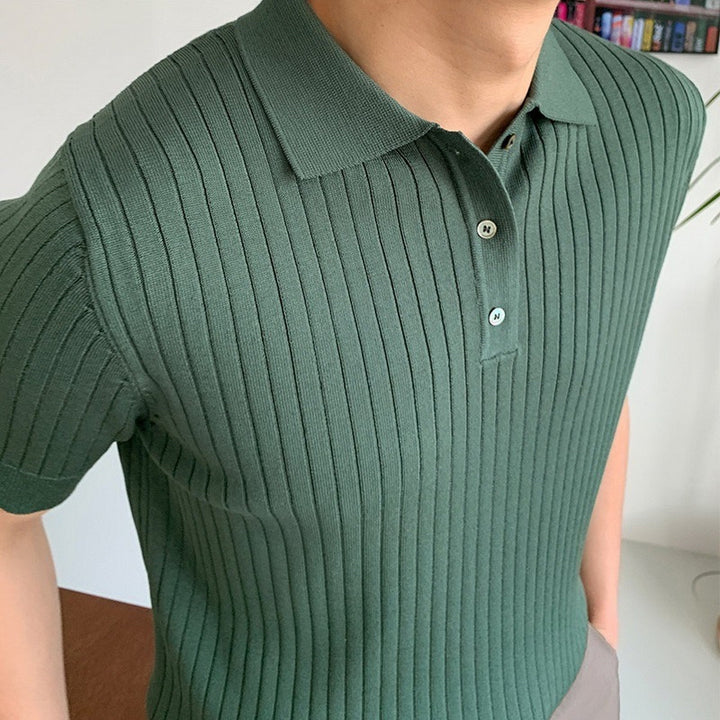 GIMCHEON Knitted Polo Shirt