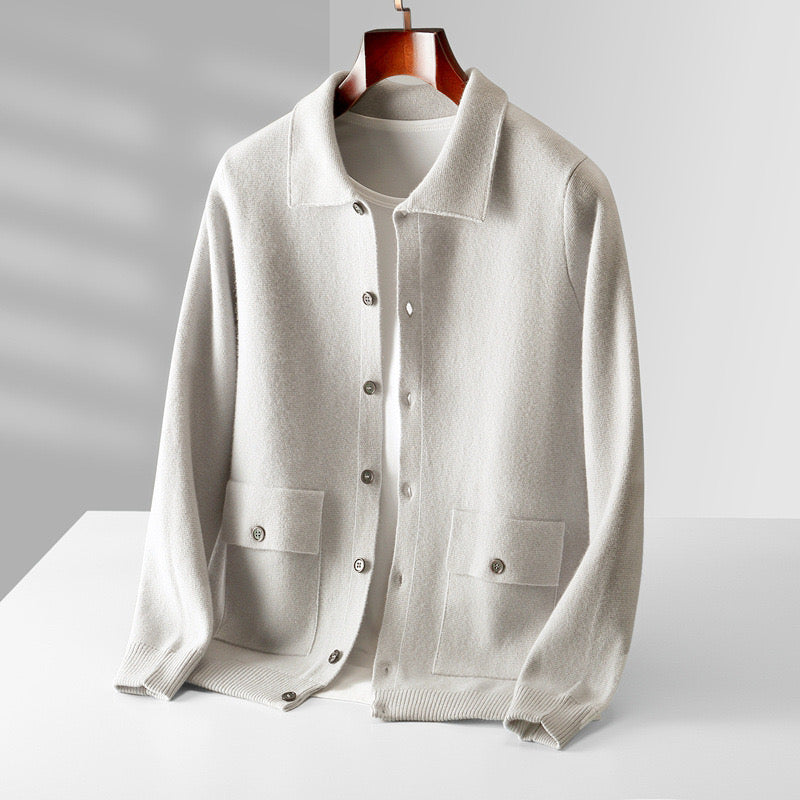 Soft Cashmere Button Jacket