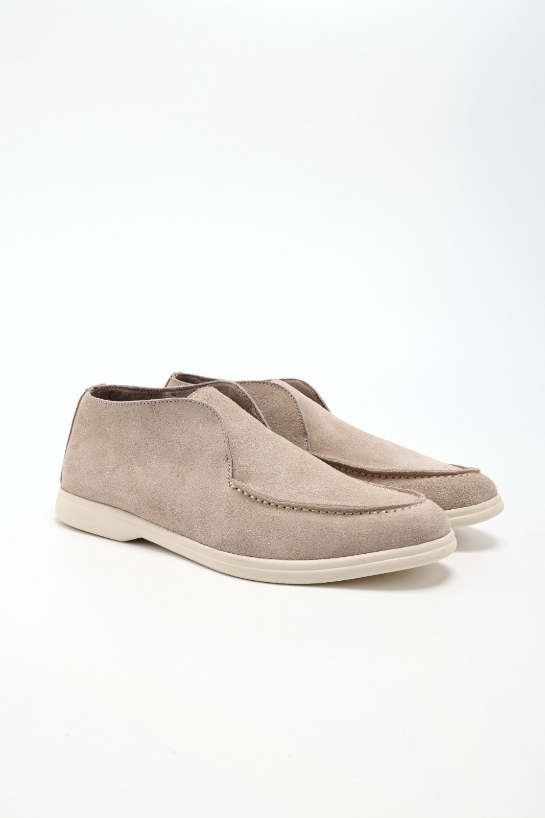 High Suede Loafers