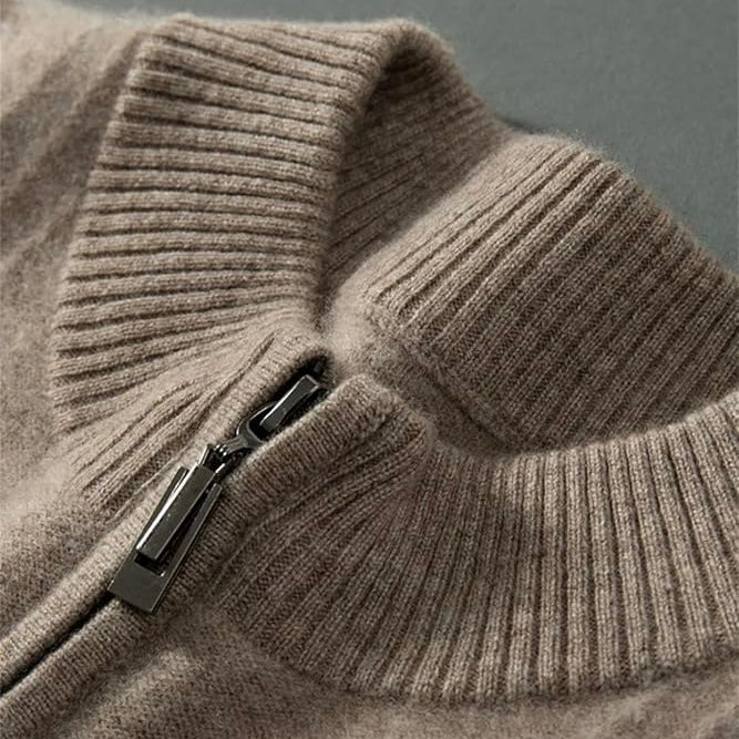 Cashmere Half Zip Sweater