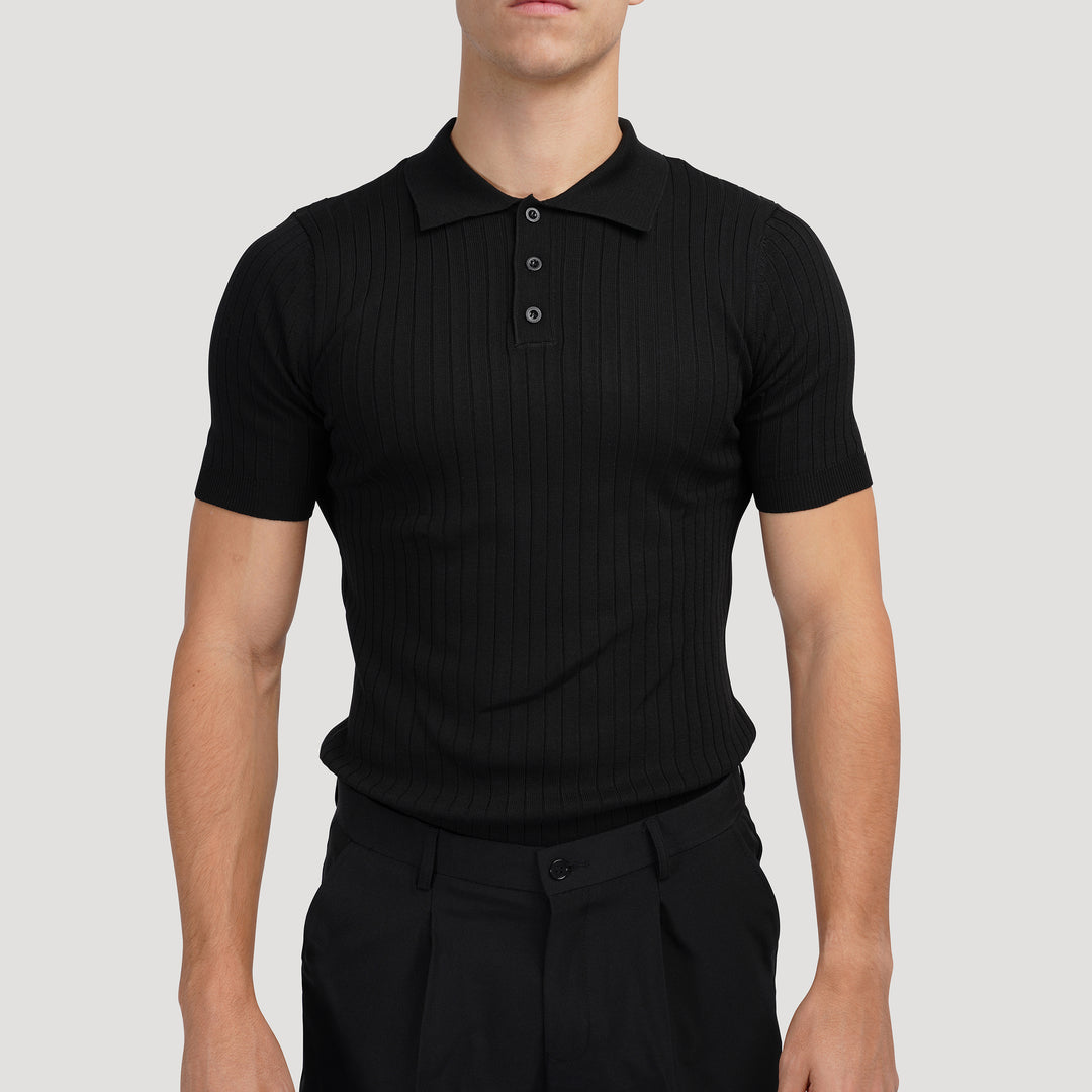 GIMCHEON Knitted Polo Shirt