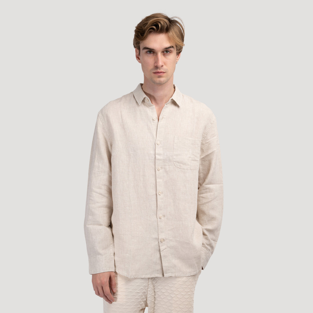 GEOJE Old Money Linen Shirt