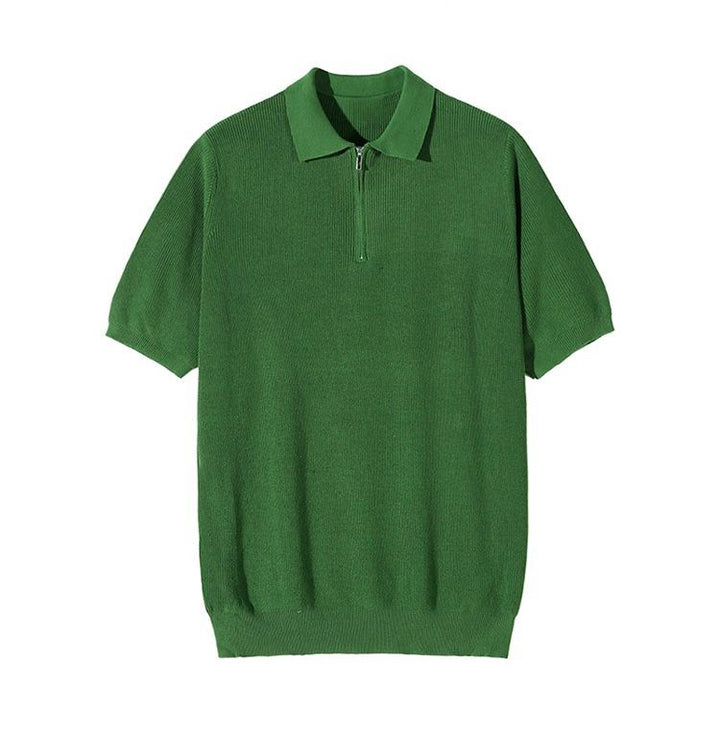 ANYANG Knitted Polo With Zip