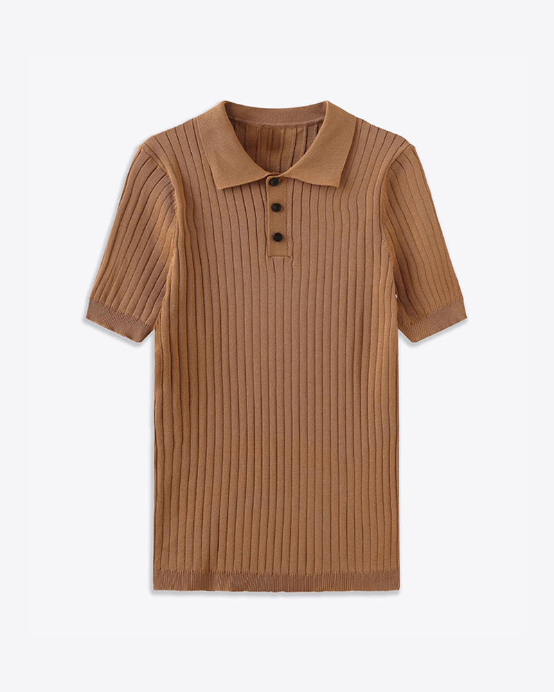 GIMCHEON Knitted Polo Shirt