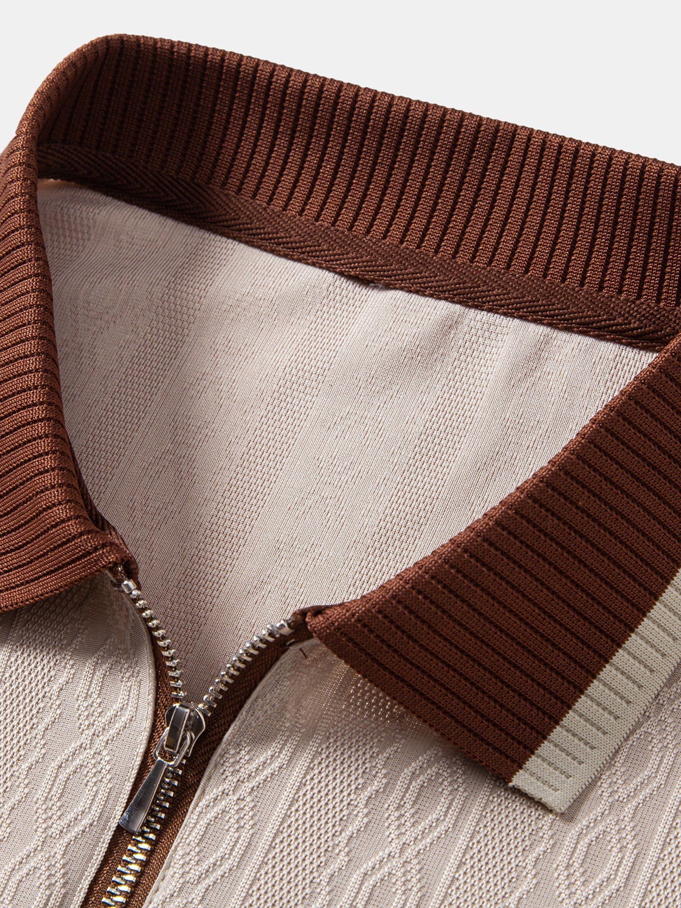TAORMINA Knitted Zip Polo Shirt