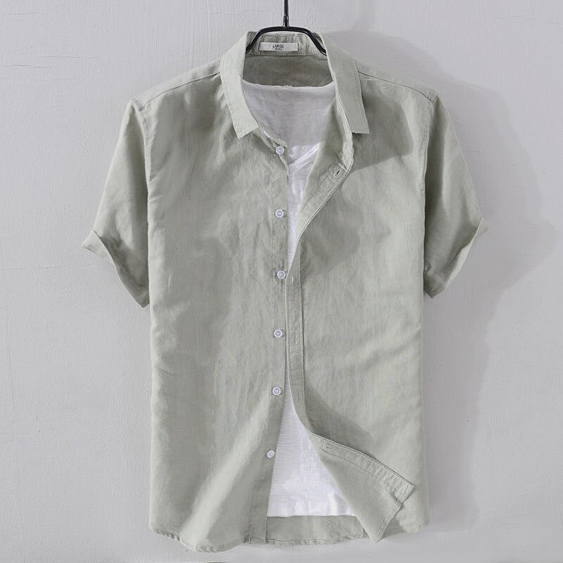 RHODES Short Sleeve Linen Shirt