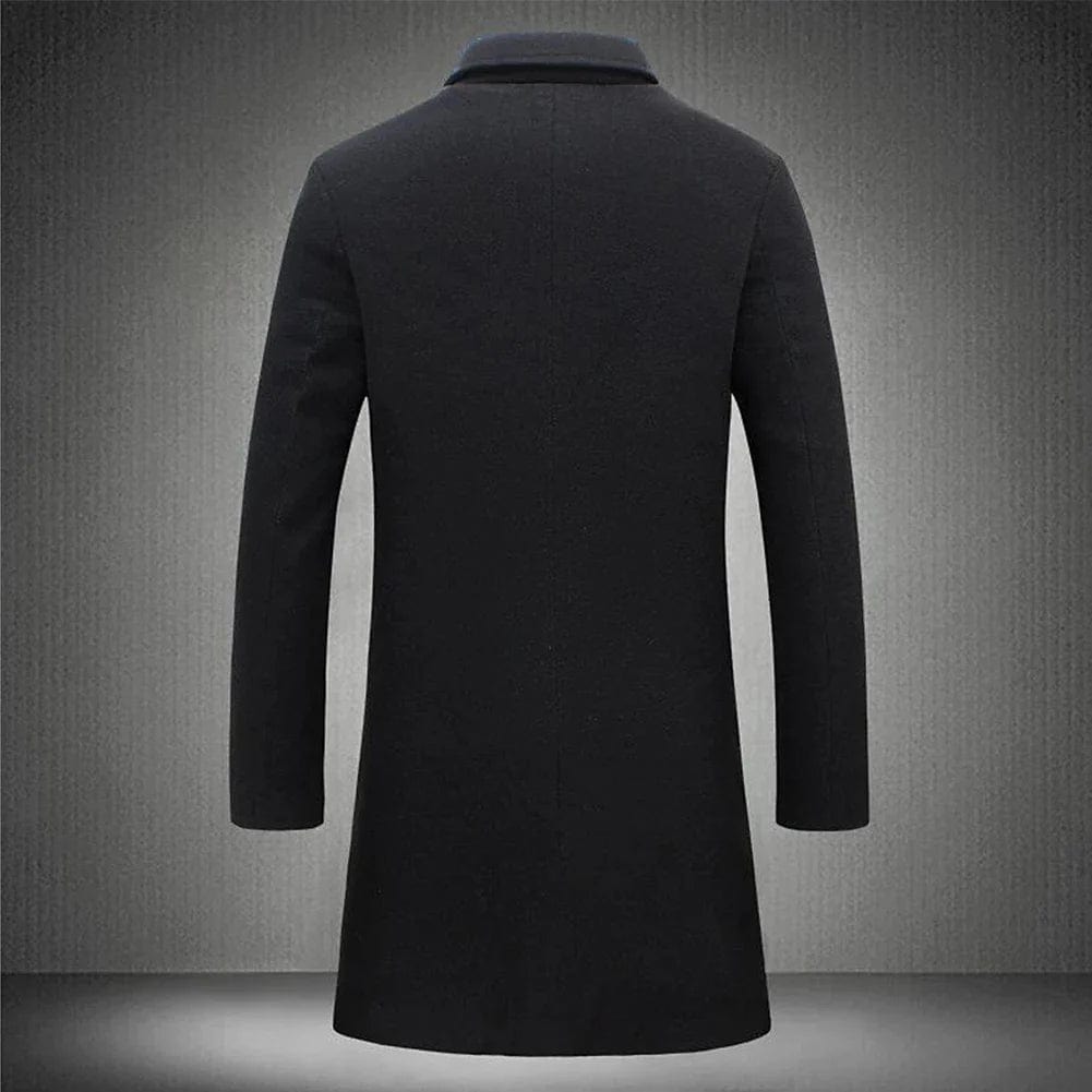 LONDON Men’s Long Wool Overcoat