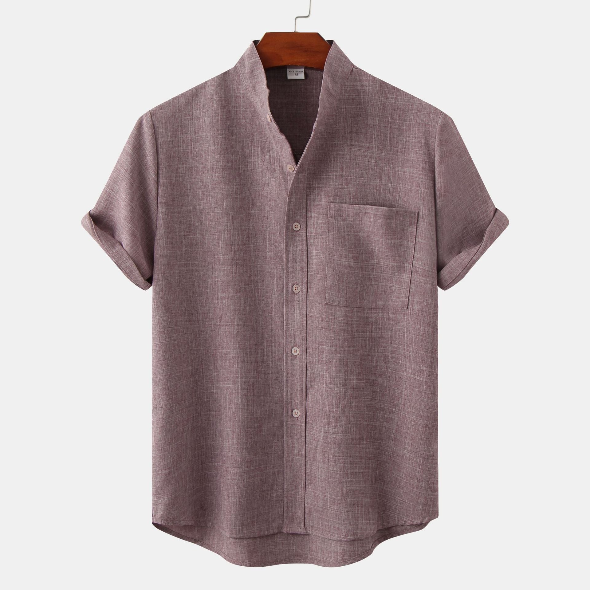 ÈZE Mandarin Linen Shirt