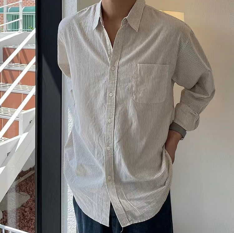 YONGJIN Striped Pocket Shirt