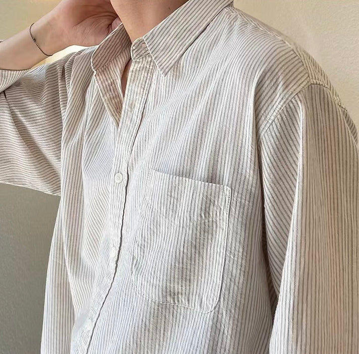 YONGJIN Striped Pocket Shirt