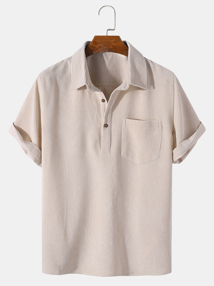 MALIBU Corduroy Short Sleeve Shirt