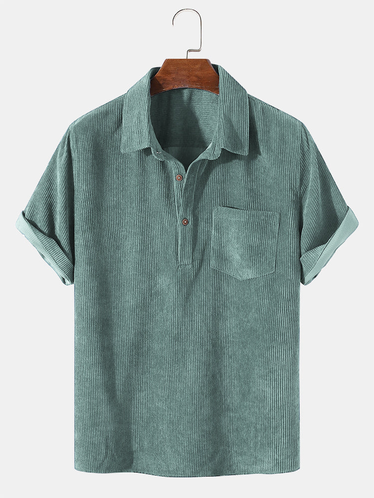 MALIBU Corduroy Short Sleeve Shirt