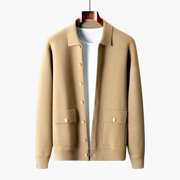 Soft Cashmere Button Jacket